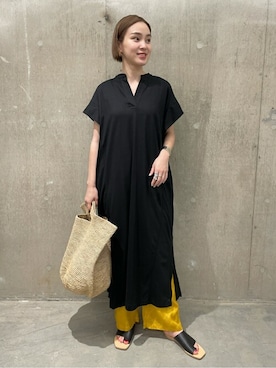 「sara mallika（サラ マリカ）のアイテム（パンツ）」を使った、TOYAMAさん（レディース・165cm）の夏コーディネート