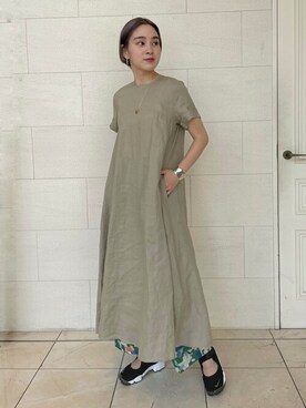 「JOURNAL STANDARD（ジャーナルスタンダード）のエアリフトブリーズ:スニーカー◆」を使った、TOYAMAさん（レディース・165cm）の夏コーディネート