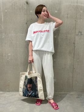 「新作」｜「アイテム（その他）」を使った、TOYAMAさん（レディース・165cm）の夏コーディネート