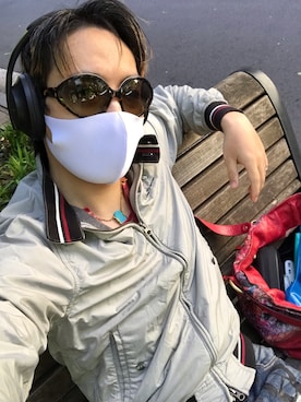 「アイテム（MA-1、シルバー系）」を使った、たいらさん（メンズ・165cm）の春コーディネート