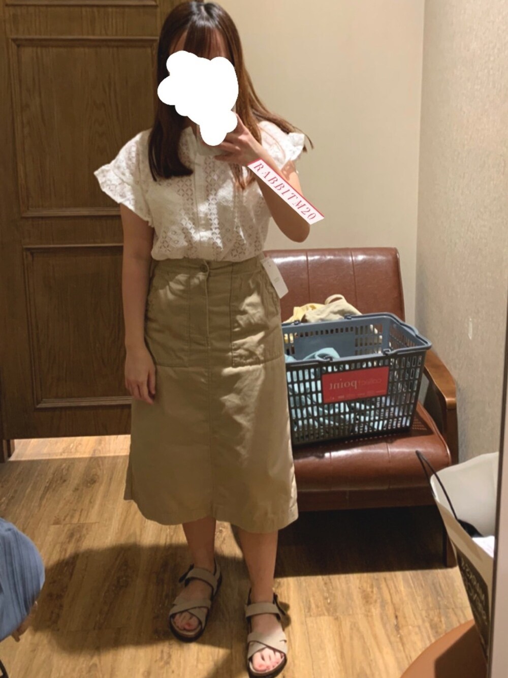 「ootd、夏、日系極簡、女人味」｜「UNIQLOのベイカースカート(丈標準74～78cm）（スカート、ベージュ系）」を使った、laleloveさん（レディース・156cm）の夏コーディネートの1枚目の写真