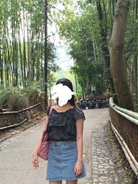 「PULL&BEAR（プルアンドベア）のアイテム（スカート）」を使った、laleloveさん（レディース・156cm）の夏コーディネート