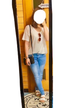 「ぽっちゃり、夏」｜「アイテム（腕時計）」を使った、aya...さん（レディース・156cm）の春コーディネート