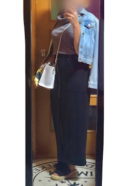 「夏秋ミックス」｜「アイテム（ジャケット/アウター）」を使った、aya...さん（レディース・156cm）の秋コーディネート