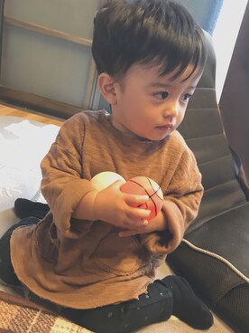 so_cさん（キッズ・80cm）の秋コーディネート