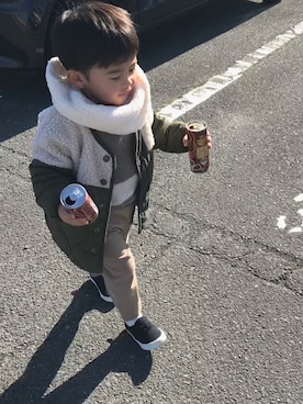 so_cさん（キッズ・90cm）の冬コーディネート