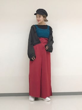 「w closet」｜TAKAMATSU SAHOさん（レディース・154cm）の秋コーディネート
