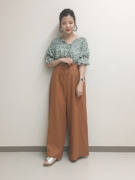 TAKAMATSU SAHOさん（レディース・154cm）の夏コーディネート