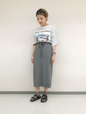 TAKAMATSU SAHOさん（レディース・154cm）の夏コーディネート