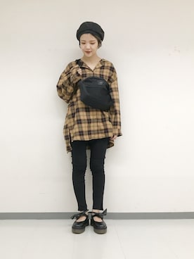 「w closet」｜「アイテム（その他シューズ）」を使った、TAKAMATSU SAHOさん（レディース・154cm）の秋コーディネート