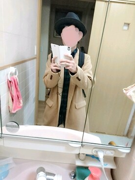 「おとなコーデ」｜「アイテム（帽子）」を使った、リーフさん（メンズ・168cm）の冬コーディネート