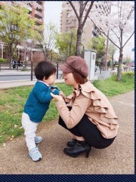 「アイテム（ブーティ）」を使った、koukousyumaiさん（レディース・164cm）の秋コーディネート