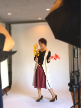 「UNTITLED（アンタイトル）のアイテム（スカート）」を使った、koukousyumaiさん（レディース・164cm）の秋コーディネート