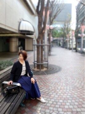 「COMME CA ISM（コムサイズム）のアイテム（ブルゾン）」を使った、koukousyumaiさん（レディース・164cm）の春コーディネート