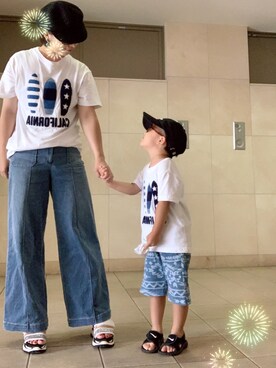 「ノーティードッグ」｜koukousyumaiさん（キッズ・110cm）の夏コーディネート