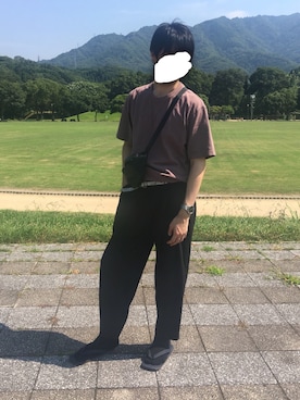 「BLUE BLUE（ブルーブルー）のアイテム（シューズ）」を使った、Kai🐳さん（メンズ・178cm）の夏コーディネート