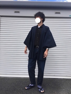 「羽織り」｜「アイテム（財布/小物）」を使った、Kai🐳さん（メンズ・178cm）の秋コーディネート