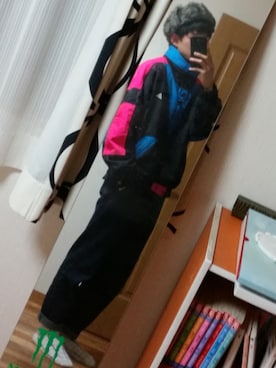 「HARE」｜「アイテム（ナイロンジャケット）」を使った、れんさん（メンズ・180cm）の冬コーディネート