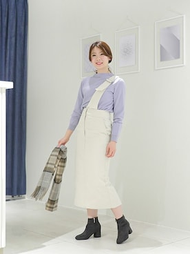 「ニットアップ」｜NBB SVさん（レディース・157cm）の冬コーディネート