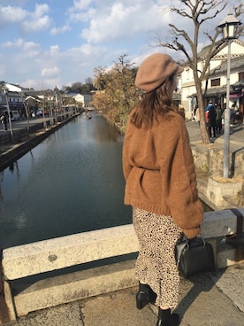 「Another Edition（アナザーエディション）のアイテム（帽子）」を使った、aymさん（レディース・152cm）の冬コーディネート