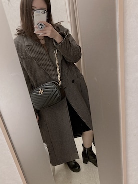 「英国風」｜MIさん（レディース・156cm）の冬コーディネート