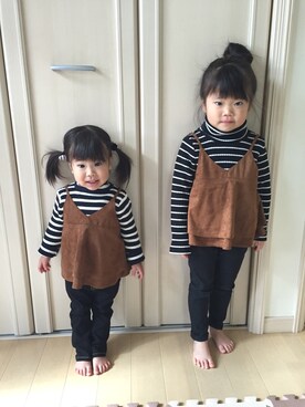 cocoroさん（キッズ・90cm）の冬コーディネート