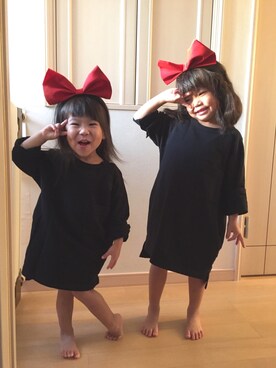 「OSORO（オソロ）のアイテム」を使った、cocoroさん（キッズ・100cm）の秋コーディネート