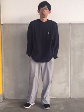 「Gramicci（グラミチ）のアイテム（スウェット）」を使った、たまさん（メンズ・167cm）の秋コーディネート