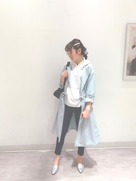 「DRESKIP（ドレスキップ）のアイテム（パーカー）」を使った、chikaさん（レディース・160cm）の冬コーディネート