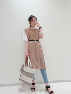 chikaさん（レディース・160cm）の夏コーディネート