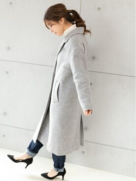 「キルティングコート」｜PREFERIR_webさん（レディース・160cm）の冬コーディネート