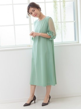「フォーマルドレス」｜PREFERIR_webさん（レディース・160cm）の冬コーディネート