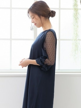 「フォーマルドレス」｜PREFERIR_webさん（レディース・160cm）の冬コーディネート