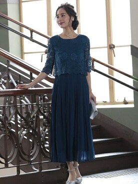 「フォーマルドレス」｜PREFERIR_webさん（レディース・160cm）の冬コーディネート