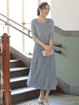 「フォーマルドレス」｜PREFERIR_webさん（レディース・160cm）の冬コーディネート