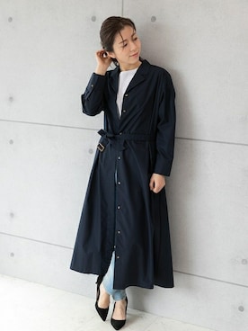 「コートワンピ」｜PREFERIR_webさん（レディース・160cm）の冬コーディネート