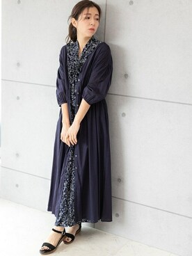 「コートワンピ」｜PREFERIR_webさん（レディース・160cm）の冬コーディネート