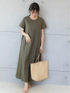 「マキシ丈ワンピ」｜PREFERIR_webさん（レディース・160cm）の春コーディネート