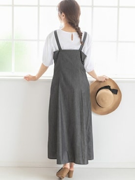 「キャミソールワンピ」｜PREFERIR_webさん（レディース・160cm）の夏コーディネート