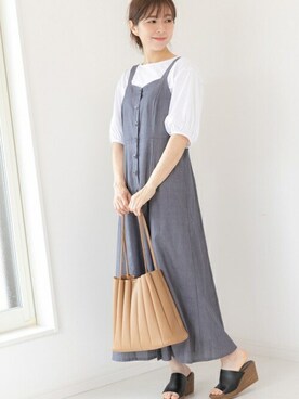 「キャミソールワンピ」｜PREFERIR_webさん（レディース・160cm）の夏コーディネート