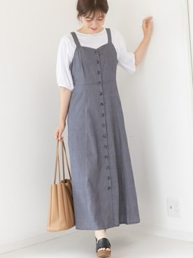 「キャミソールワンピ」｜PREFERIR_webさん（レディース・160cm）の夏コーディネート