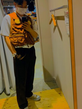 「お買い物」｜「アイテム（アナログ腕時計）」を使った、TAROさん（メンズ・172cm）の夏コーディネート