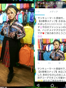 「harajuku」｜「アイテム（ブルゾン）」を使った、SOLDIER ROSEさん（レディース・162cm）の冬コーディネート