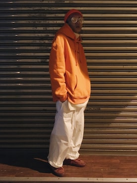 「Simplicite（サンプリシテ）のアイテム（トップス）」を使った、GigaLiuさん（メンズ・173cm）の秋コーディネート