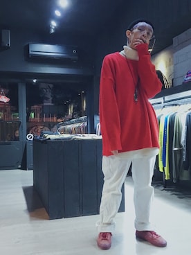 「Simplicite（サンプリシテ）のアイテム（トップス）」を使った、GigaLiuさん（メンズ・173cm）の冬コーディネート