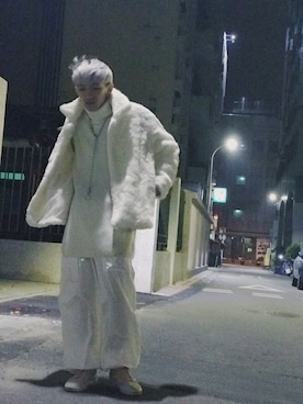 「Simplicite（サンプリシテ）のアイテム（トップス）」を使った、GigaLiuさん（メンズ・173cm）の冬コーディネート