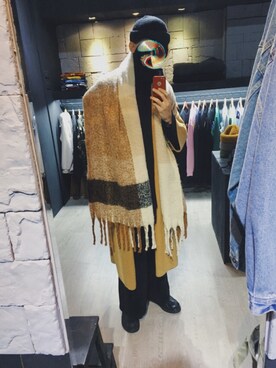 「Simplicite（サンプリシテ）のアイテム（トップス）」を使った、GigaLiuさん（メンズ・173cm）の冬コーディネート
