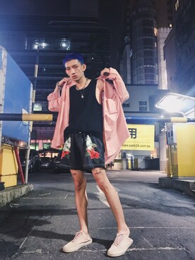 「PROFOUND AESTHETIC（プロファウンドエステティック）のアイテム」を使った、GigaLiuさん（メンズ・173cm）の夏コーディネート