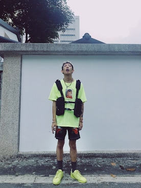 「PROFOUND AESTHETIC（プロファウンドエステティック）のアイテム」を使った、GigaLiuさん（メンズ・173cm）の春コーディネート