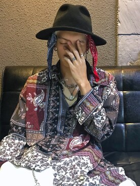 「no brand（ノーブランド）のアイテム（シャツ/ブラウス、その他）」を使った、GigaLiuさん（メンズ・173cm）の秋コーディネート